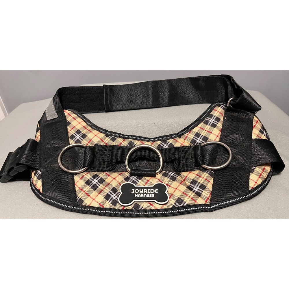 Joyride Harness XXL No-Pull Dog Harness Heritage Plaid Reflective Mesh Handle